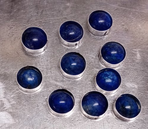 Judy Larson's Split Bead Earrings - Constructing Bezels for Bead Halves, Contemporary Wire Jewelry, Filing, Finishing, , sanding, filing, polishing, Follow bezel making directions